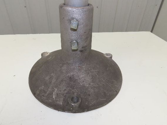 3.75" Tabletop Conveyor Aluminum Pedestal Round Pipe Leg Stand 25"-29"H Set of 4