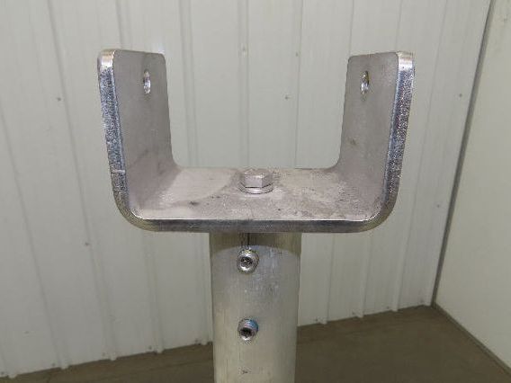 3.75" Tabletop Conveyor Aluminum Pedestal Round Pipe Leg Stand 25"-29"H Set of 4