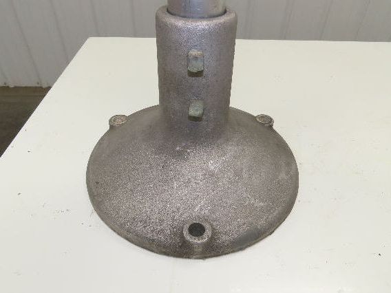 3.75" Tabletop Conveyor Aluminum Pedestal Round Pipe Leg Stand 27"-31"H Set of 4