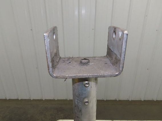 3.75" Tabletop Conveyor Aluminum Pedestal Round Pipe Leg Stand 27"-31"H Set of 4