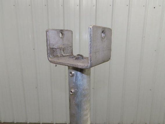 3.75" Tabletop Conveyor Aluminum Pedestal Round Pipe Leg Stand 27"-31"H Set of 4