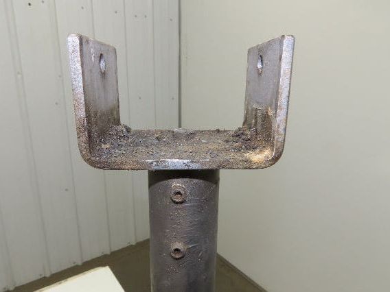 3.75" Tabletop Conveyor Aluminum Pedestal Round Pipe Leg Stand 28"-32"H Set of 4