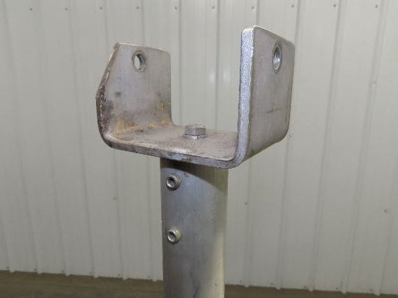 3.75" Tabletop Conveyor Aluminum Pedestal Round Pipe Leg Stand 28"-32"H Set of 4
