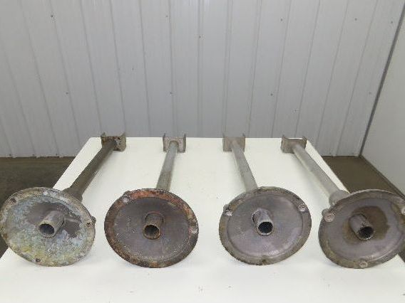 3.75" Tabletop Conveyor Aluminum Pedestal Round Pipe Leg Stand 28"-32"H Set of 4