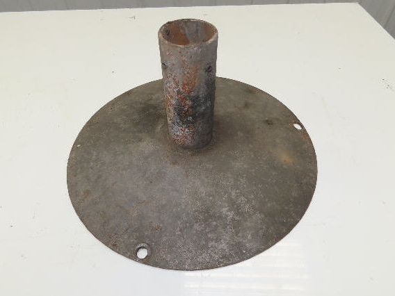 14" Steel Pedestal Base Round Pipe Conveyor Leg Stand Adj Height Lot of 3
