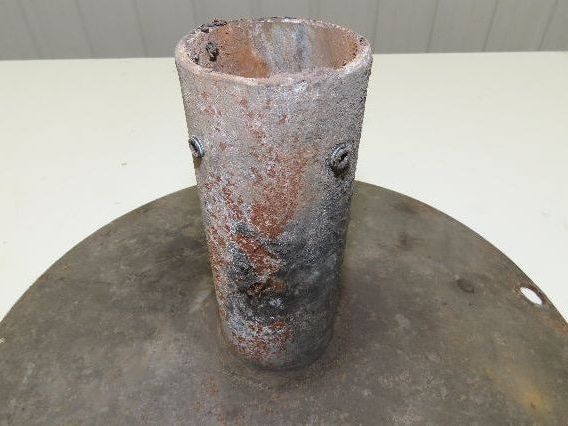 14" Steel Pedestal Base Round Pipe Conveyor Leg Stand Adj Height Lot of 3