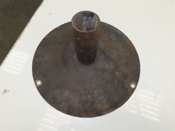 14" Steel Pedestal Base Round Pipe Conveyor Leg Stand Adj Height Lot of 3