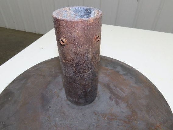 14" Steel Pedestal Base Round Pipe Conveyor Leg Stand Adj Height Lot of 3