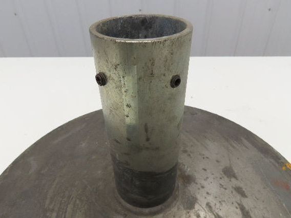 14" Steel Pedestal Base Round Pipe Conveyor Leg Stand Adj Height Lot of 3