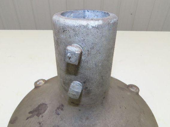 10" Cast Aluminum Pedestal Base Round Pipe Conveyor Leg Stand Adj Height