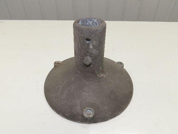10" Cast Aluminum Pedestal Base Round Pipe Conveyor Leg Stand Adj Height