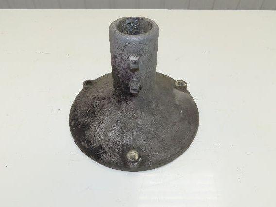 10" Cast Aluminum Pedestal Base Round Pipe Conveyor Leg Stand Adj Height