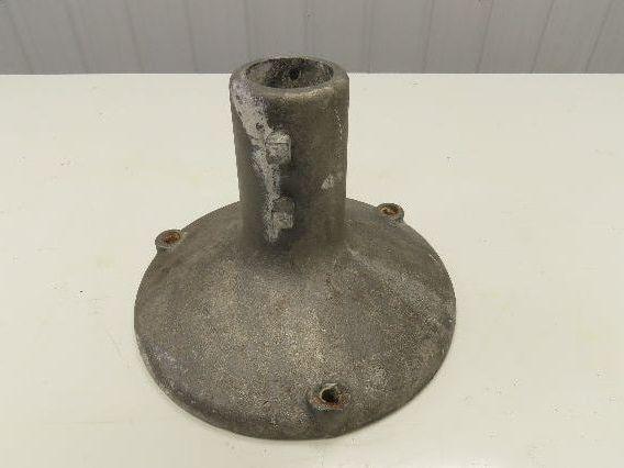 10" Cast Aluminum Pedestal Base Round Pipe Conveyor Leg Stand Adj Height