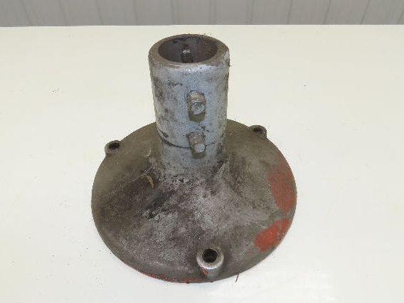 10" Cast Aluminum Pedestal Base Round Pipe Conveyor Leg Stand Adj Height