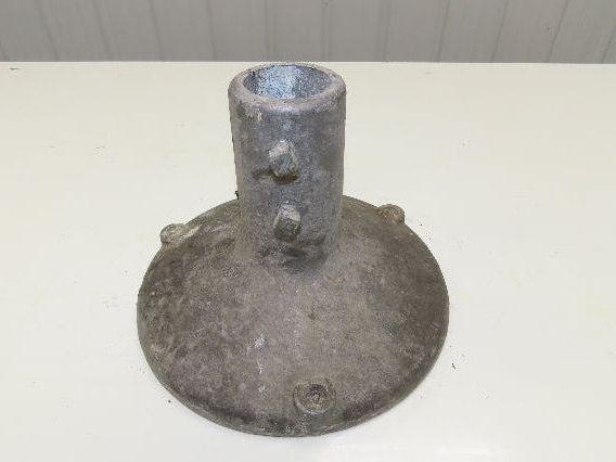 10" Cast Aluminum Pedestal Base Round Pipe Conveyor Leg Stand Adj Height