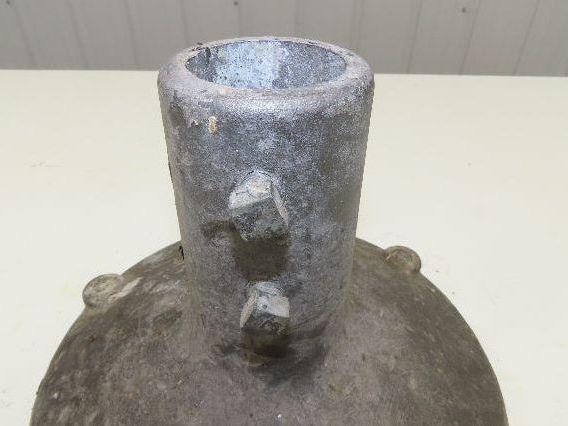 10" Cast Aluminum Pedestal Base Round Pipe Conveyor Leg Stand Adj Height