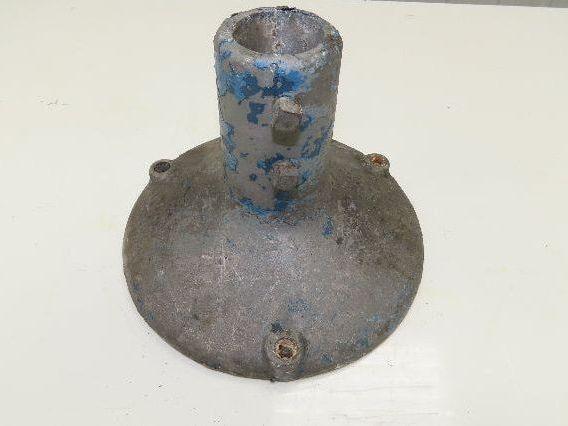 10" Cast Aluminum Pedestal Base Round Pipe Conveyor Leg Stand Adj Height