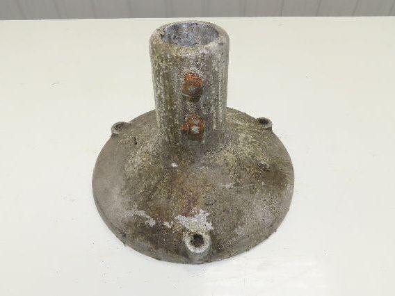 10" Cast Aluminum Pedestal Base Round Pipe Conveyor Leg Stand Adj Height