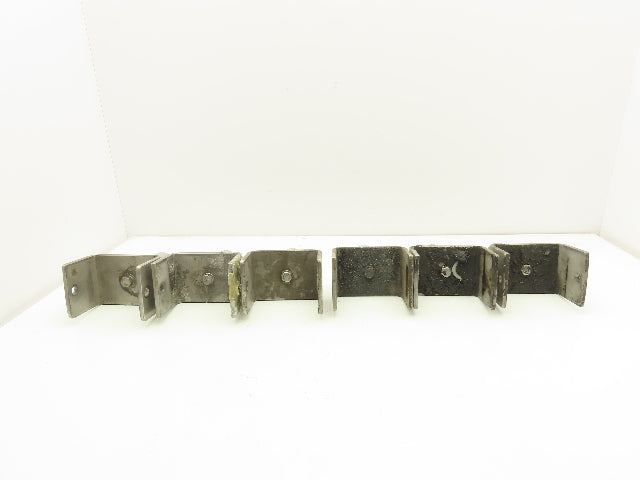 3.75" Tabletop Bottle Conveyor Leg Stand Mounting Bracket Aluminum Pipe Lot of 6