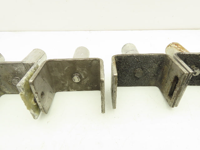 3.75" Tabletop Bottle Conveyor Leg Stand Mounting Bracket Aluminum Pipe Lot of 6