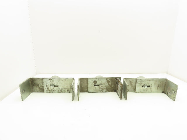 7.25-8.5" Tabletop Bottle Conveyor Leg Stand Mounting Bracket 2" Pipe Lot of 3