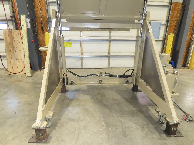 MTC LE-SL Hydraulic Tote Dumper 2-Bin 1/2 Yd Hopper Box Tipper 2000Lb 3Hp 460V