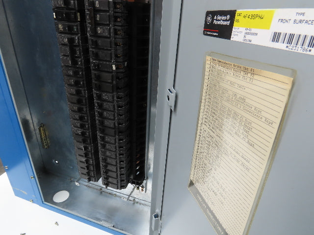 GE AQF3422CBK Panelboard 42 Space 225A 3Ph 4 Wire 208Y/120V 225A Main Breaker