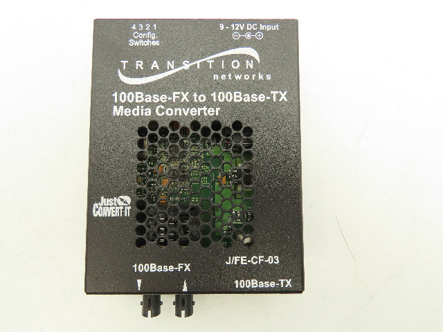 Transition J/FE-CF-03 100Base-FX to 100Base-TX Stand-Alone Media Converter