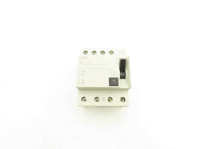 Siemens 5SM3344-6 Circuit Breaker 4 Pole 40 Amp RCCB 400V