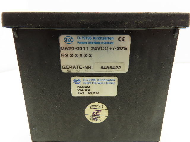Siko MA200011 MA20-0011 Multifunction Display Control Unit 24VDC