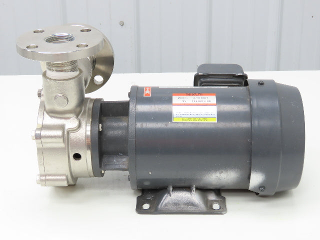 Nikuni Toshiba 32ULD07Z Stainless Centrifugal Pump 220V 3PH 1.25" Flange DN32