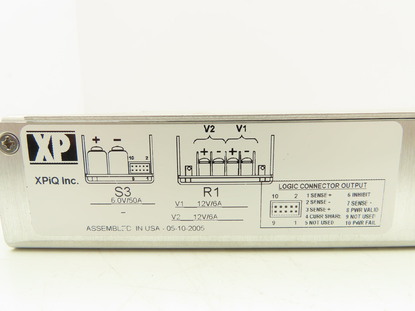 XPiQ XP Power P3S3R1FE3 PLC Power supply Module 100-240V 3.4A