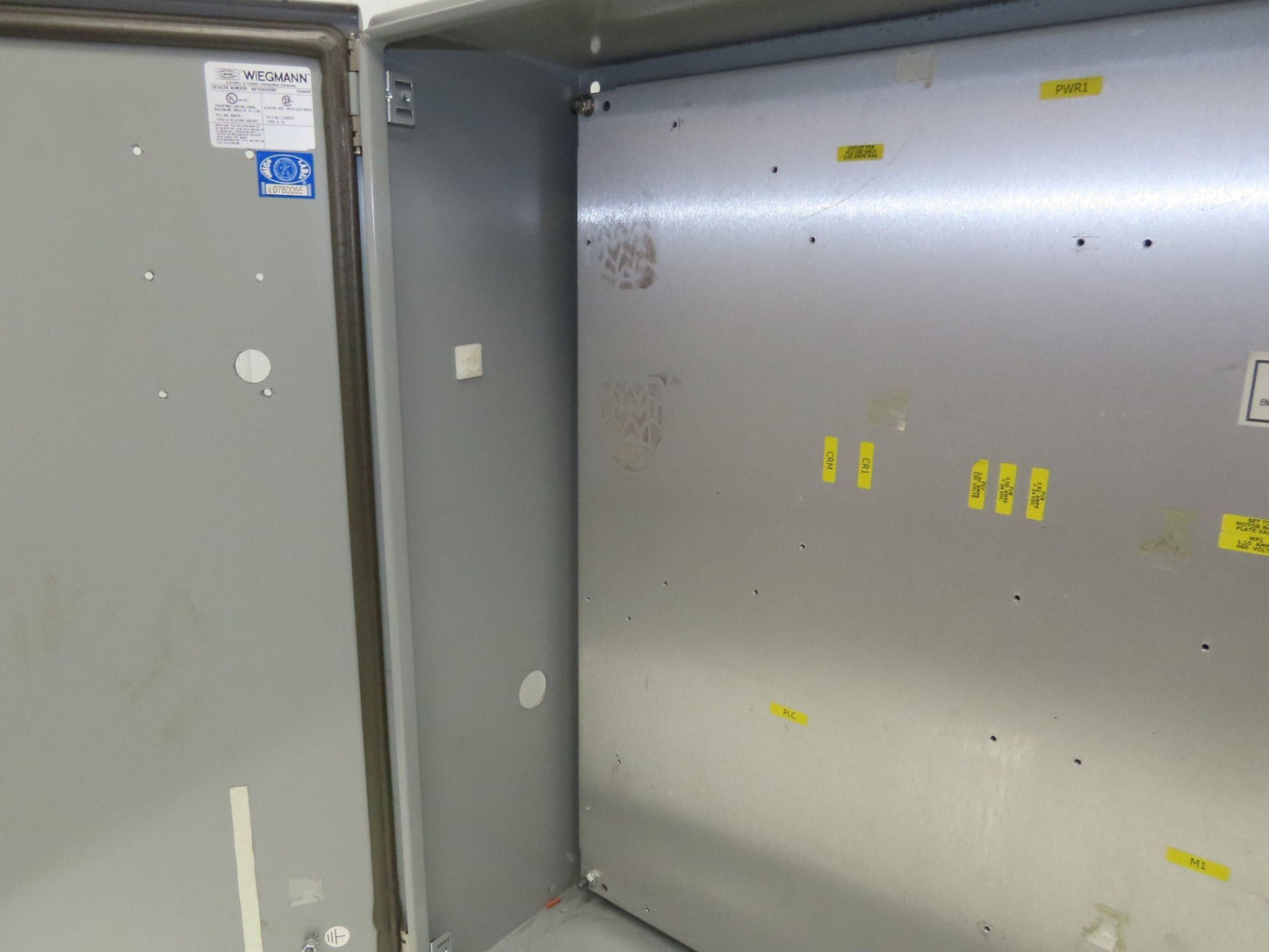 Wiegmann N412303008C Electrical Enclosure Control Panel 30x30x8" Backplate