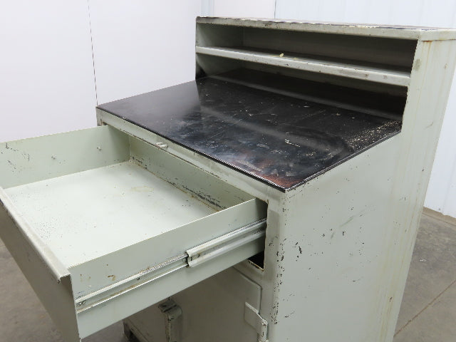 Strong Hold Extreme Duty 12 GA Shop Desk 1 Drawer Riser Shelf 36x28x54"