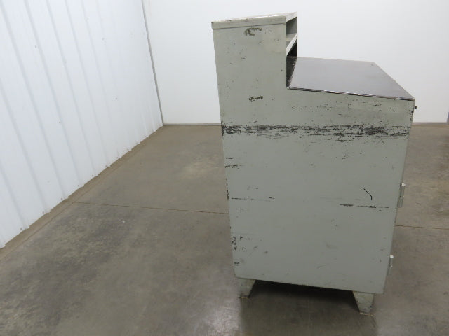 Strong Hold Extreme Duty 12 GA Shop Desk 1 Drawer Riser Shelf 36x28x54"