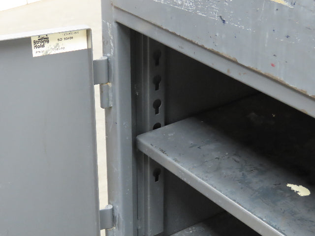 Strong Hold Extreme Duty 12 GA Shop Desk 1 Drawer Riser Shelf 36x28x54"