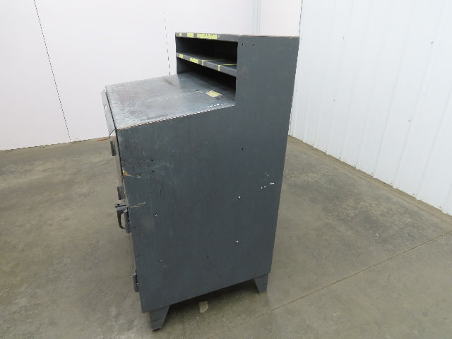 Strong Hold Extreme Duty 12 GA Shop Desk 1 Drawer Riser Shelf 36x28x54"