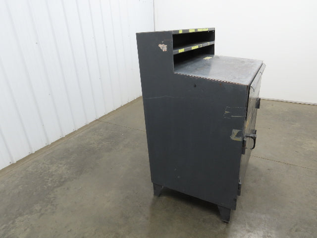 Strong Hold Extreme Duty 12 GA Shop Desk 1 Drawer Riser Shelf 36x28x54"