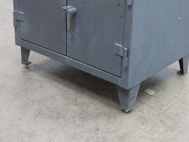 Strong Hold Extreme Duty 12 GA Shop Desk 1 Drawer Riser Shelf 36x28x54"