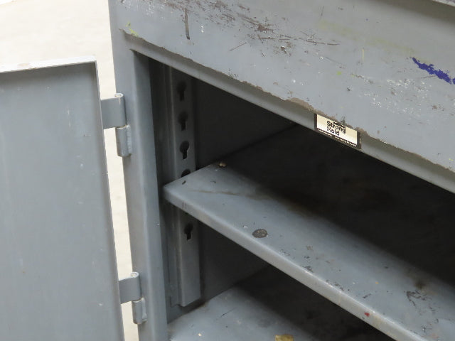 Strong Hold Extreme Duty 12 GA Shop Desk 1 Drawer Riser Shelf 36x28x54"