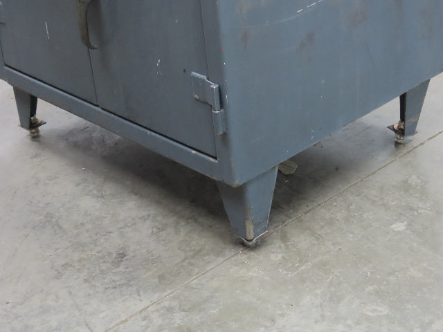 Strong Hold Extreme Duty 12 GA Shop Desk 1 Drawer Riser Shelf 36x28x54"