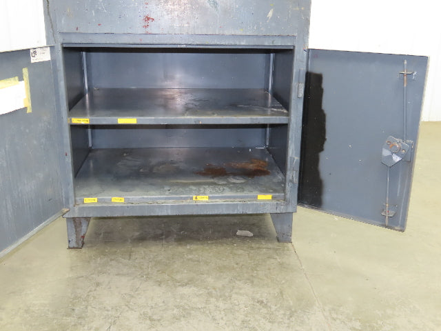 Strong Hold Extreme Duty 12 GA Shop Desk 1 Drawer Riser Shelf 36x28x54"