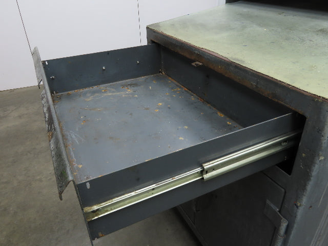 Strong Hold Extreme Duty 12 GA Shop Desk 1 Drawer Riser Shelf 36x28x54"