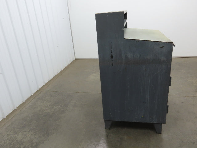 Strong Hold Extreme Duty 12 GA Shop Desk 1 Drawer Riser Shelf 36x28x54"
