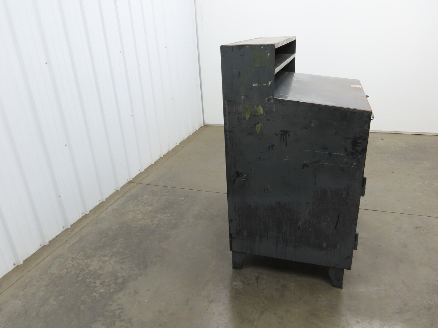 Strong Hold Extreme Duty 12 GA Shop Desk 1 Drawer Riser Shelf 36x28x54"