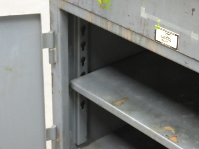Strong Hold Extreme Duty 12 GA Shop Desk 1 Drawer Riser Shelf 36x28x54"