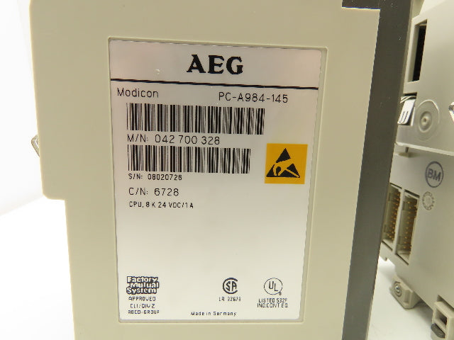 AEG PC-A984-145 PLC CPU Processor Module 24V Lot of 2