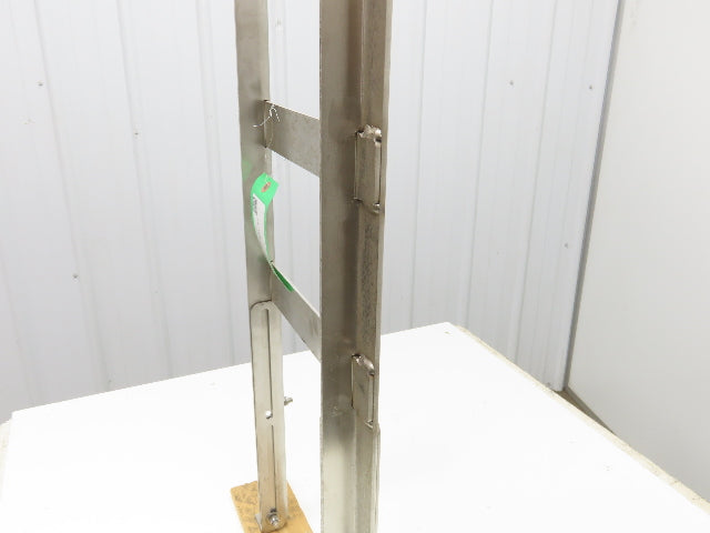 9-3/4" Tabletop Conveyor Stainless Leg Support H-Stand 38"-48" Adj Height
