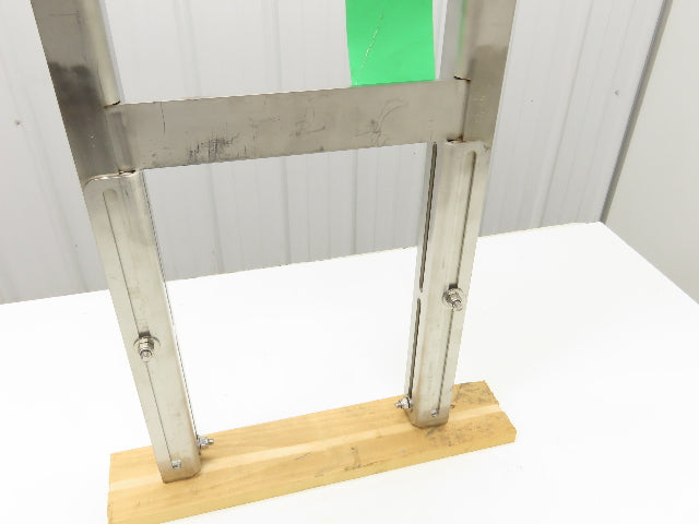 9-3/4" Tabletop Conveyor Stainless Leg Support H-Stand 38"-48" Adj Height