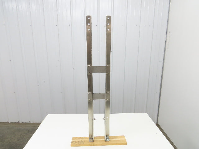4" Tabletop Conveyor Stainless Leg Support H-Stand 39"-49" Adj Height